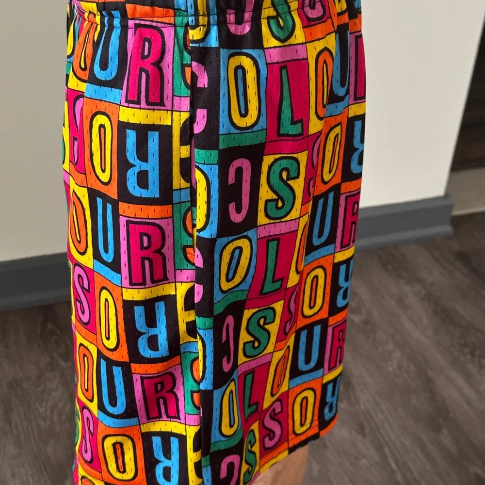 Cross Colours Y2K Block Letter Drawstring Shorts Men’s M Bold